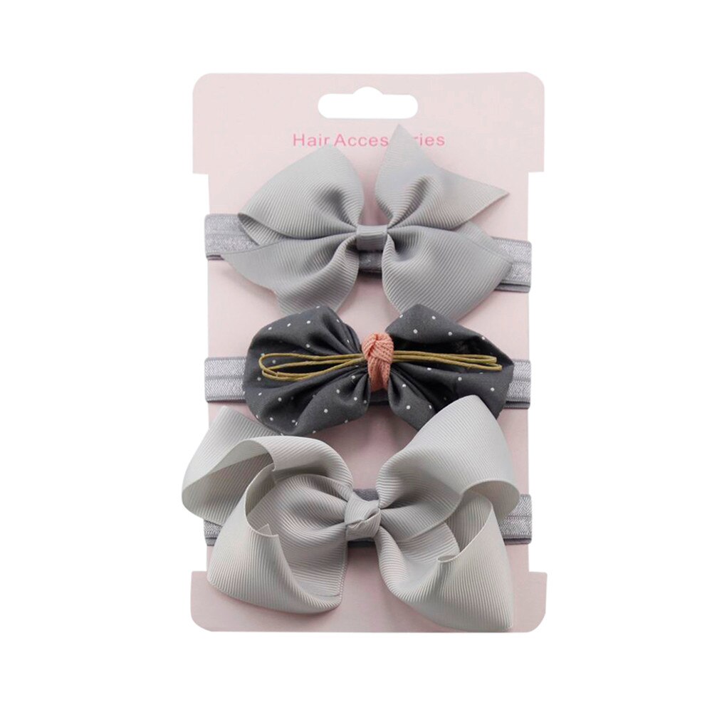 2020 3 pz Dei Bambini Floreale Della fascia Delle Ragazze Del bambino Accessori Anello Elastico Della fascia impostato Nuovo Arrivo Dropshipping # Jan: C