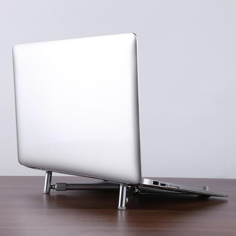 Yleiskäyttöinen alumiiniseos kannettavan tietokoneen teline teline jäähdytysteline telakka pc pad kannettava pöytä tablettituki macbookin pidikkeelle