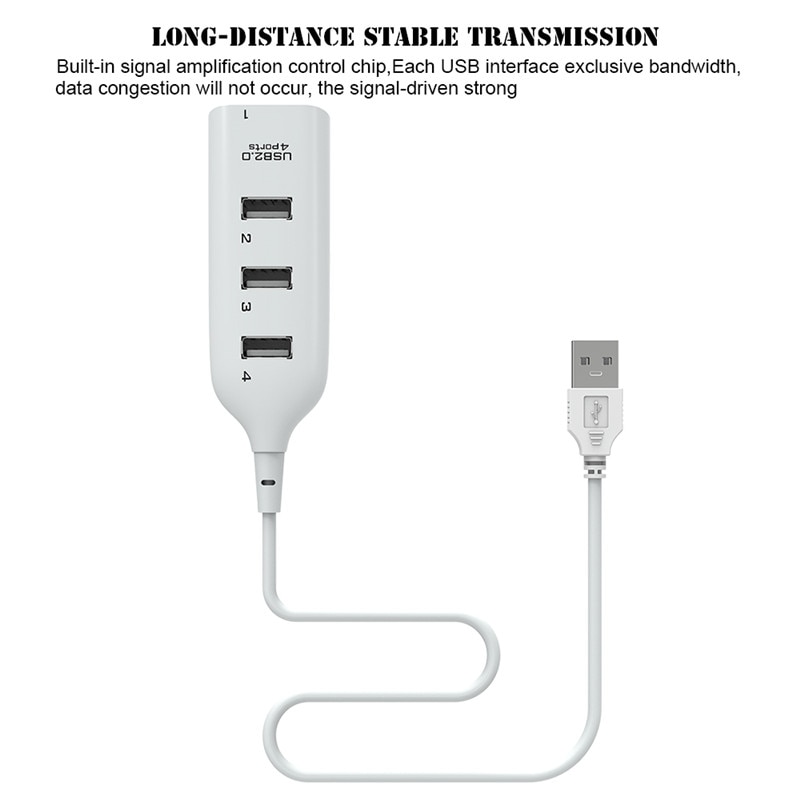 Mini Hub USB 2.0 Multi USB 2.0, haute vitesse, 4 Ports, lecteur de cartes, tout-en-un pour PC, accessoires d&#39;ordinateur