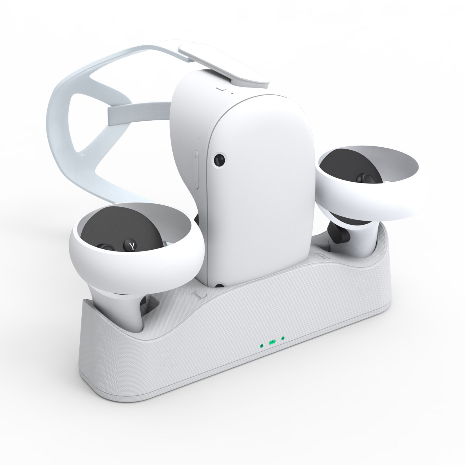 Doppelladestation für 1pc gamepads, oculus quest 2 vr controller, aufbewahrungsmöglichkeit für controller, ladebasis für vr quest 2 zubehör