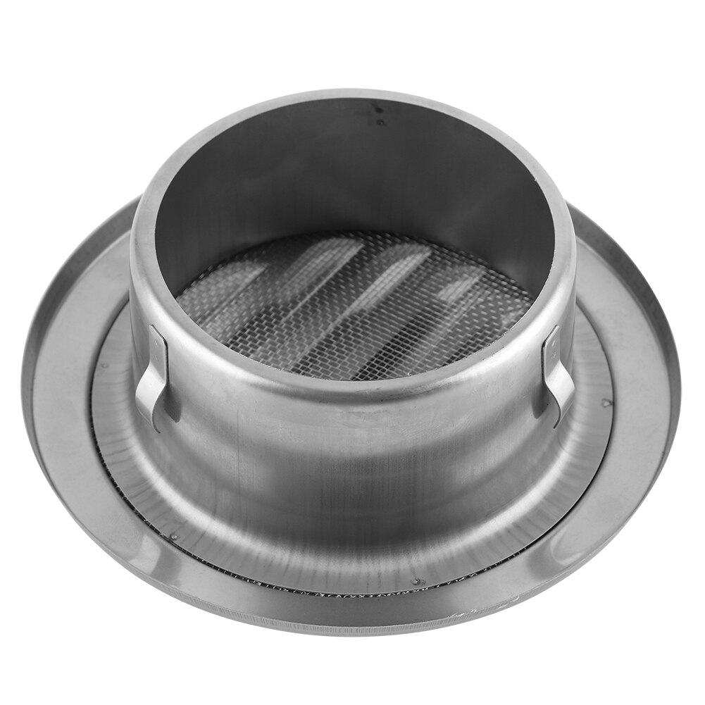 Wall Air Vent Stainless Steel Round Wall Air Vent Flat Grille Ducting Ventilation Cover Outlet Insect Mesh