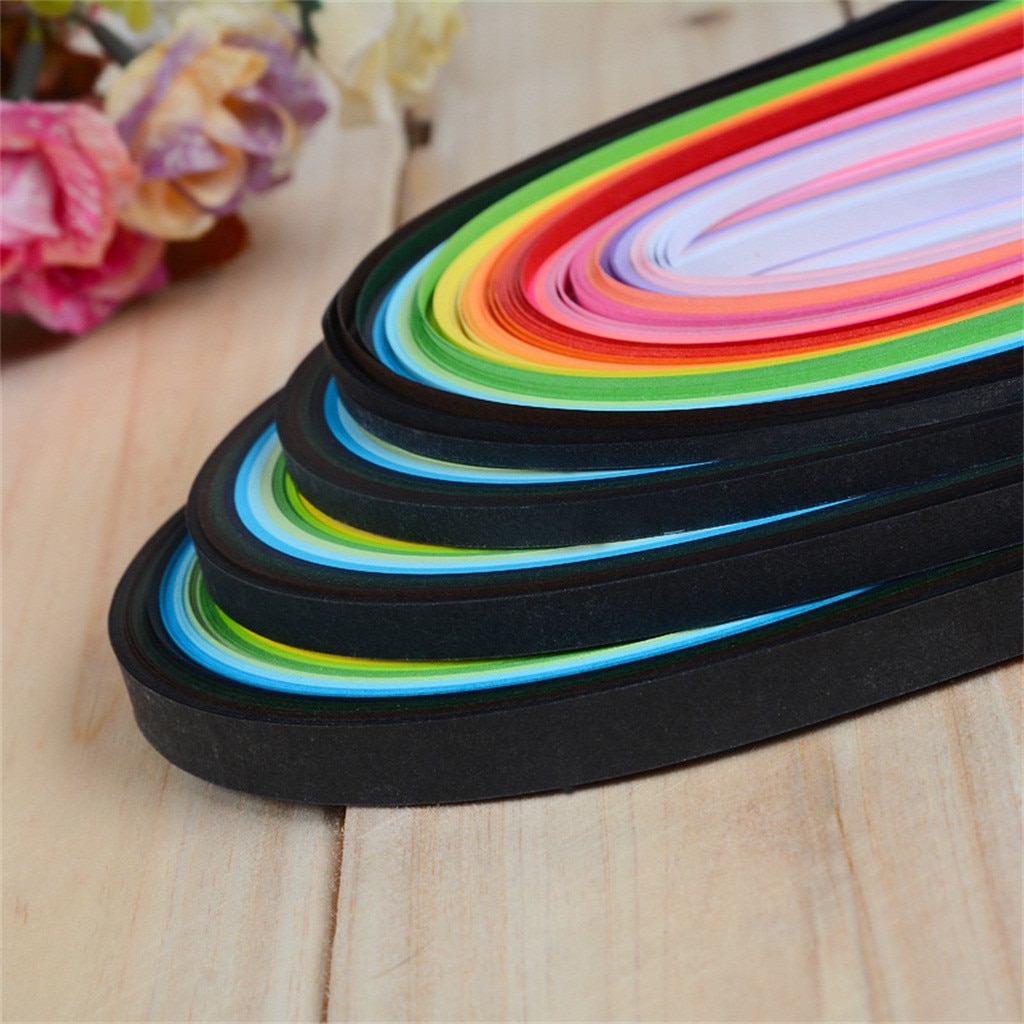 260PCS 26 Colours Quilling Strips Quilling Paper 3/5/7/10mm For Quilling Kit