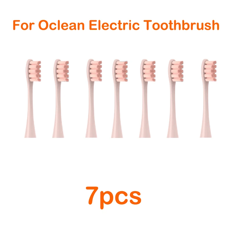 For Oclean Flow/X/ X PRO/ Z1/ F1/ One/ Air 2 /SE Brush Heads Soft DuPont Sonic Toothbrush Vacuum Bristle 7pcs Replacement Heads: Ginger
