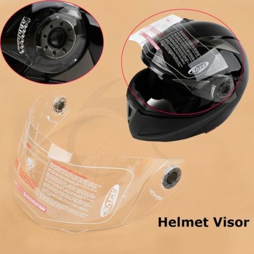 Vervanging Motorcycle Clear Flip Up Helm Dual Visor Full Face Shield ST-818
