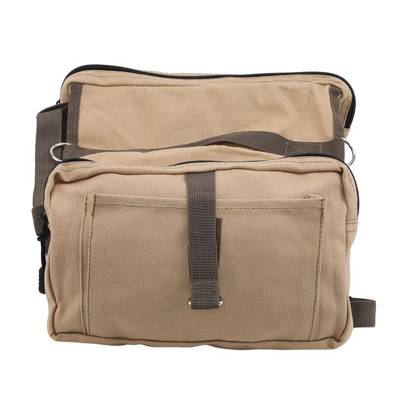 Canvas Pet Dog Saddlebags Pack Hound Travel Camping Hiking Backpack Saddle Bag Large Dogs Pannier