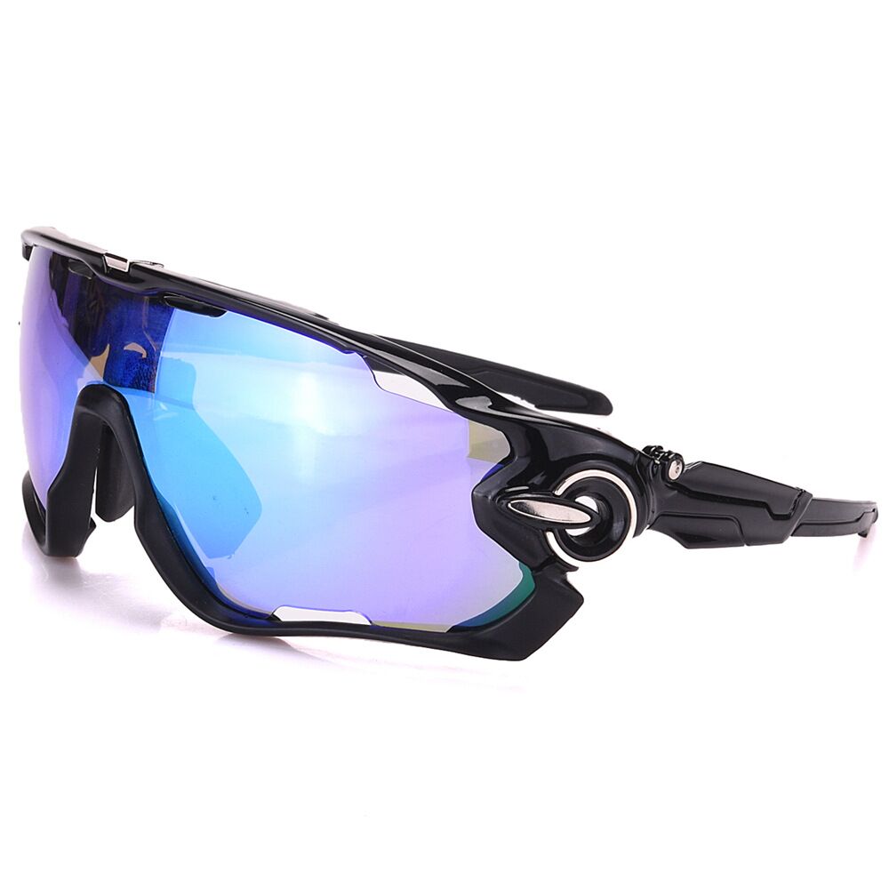 Fietsen Bril Sport Fietsen Bril Mountainbiken Fietsen Bril Fietsen Zonnebril UV400 Bril Man Vrouw: Black Blue