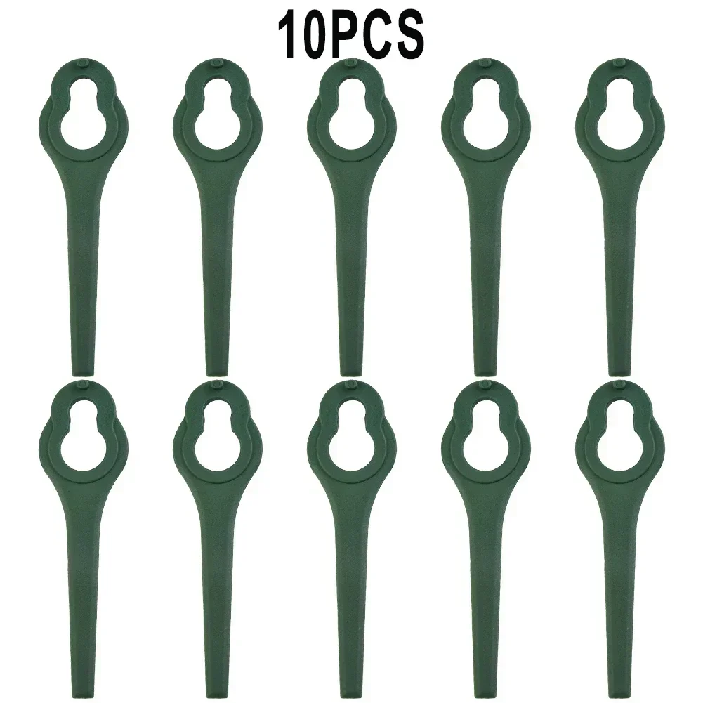 10pcs Lawn Mower Blades For FOR Aldi Ferrex FAR 20-1 20V/40V Cordless String Trimmer Replacement Accessories Garden Tools Parts: Brown