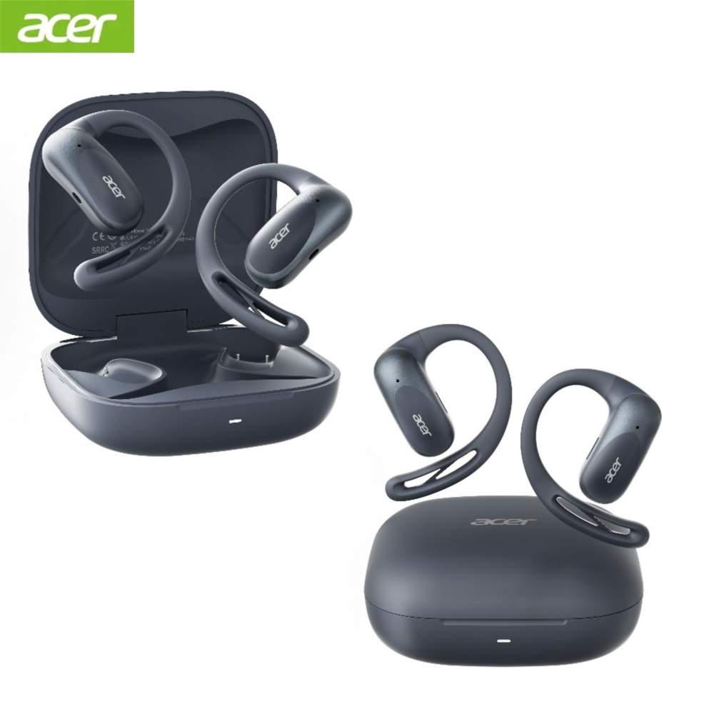 Auricolari acer ows open-ear ganci auricolari wireless bluetooth 5.4 cuffie auricolari ad alta risoluzione bass boost auricolari sportivi 48 ore ohr -517
