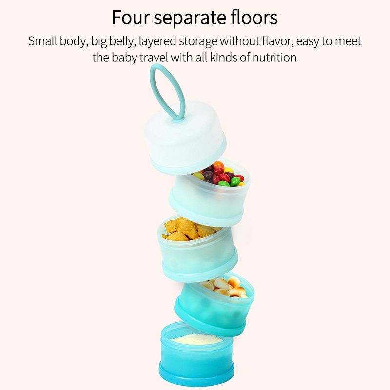 Dispenser Snack Box Storage Container Milk Powder Container Reusable Formula Baby Food Box Mix Container Food
