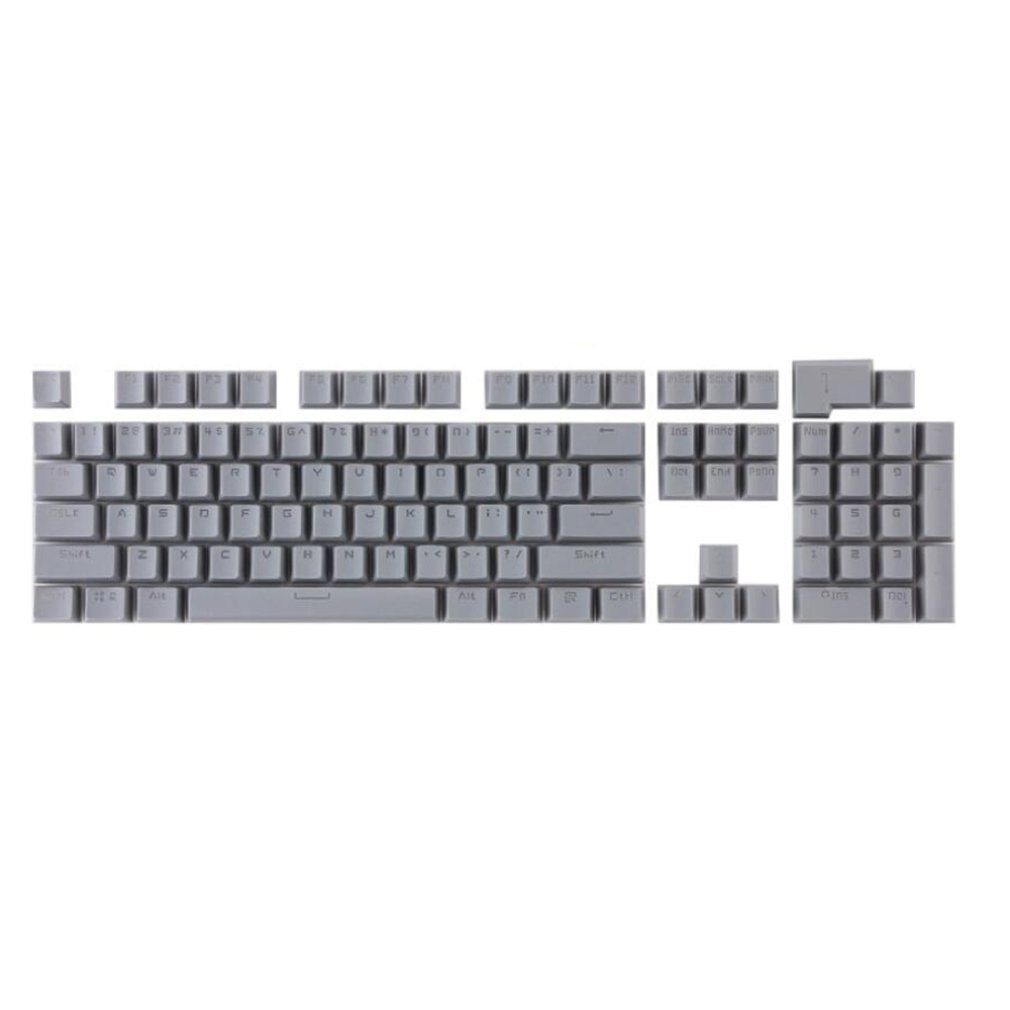 ABS material translúcido keycaps forma cuadrada universal keycaps para teclados mecánicos antidisturbios y antisuciedad: Gray