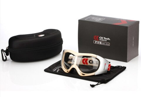 De ridder riding Equestrian Horse Racing bril outdoor bril UV400 winddicht stof blokkeren virgin dochter neutrale: Light Yellow