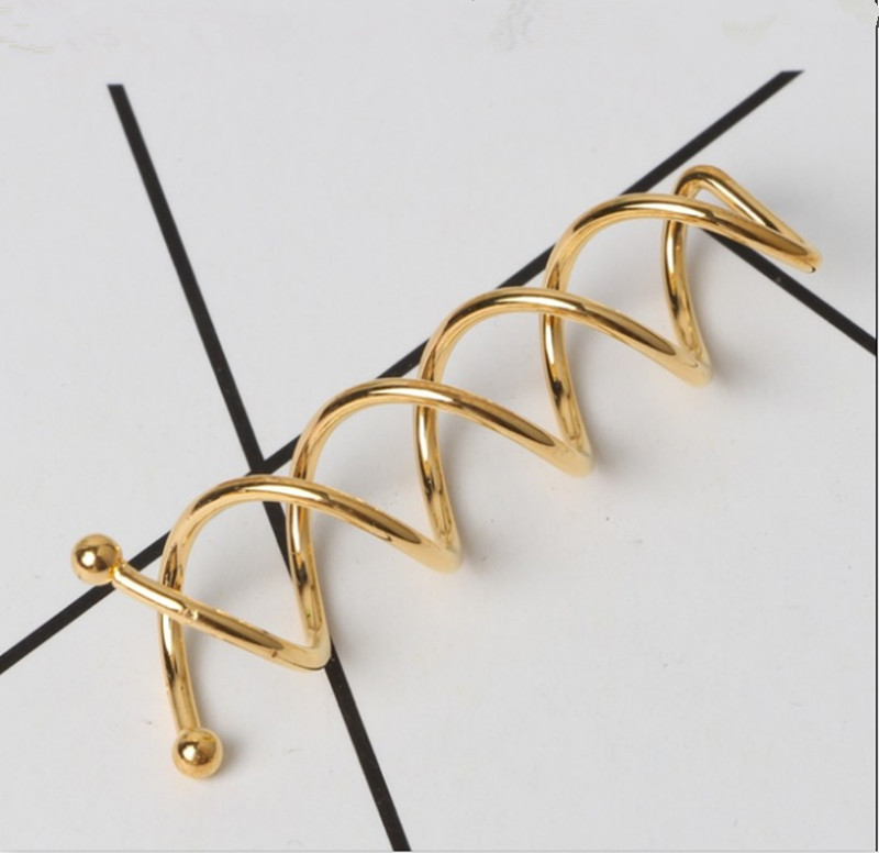 Horquillas para el pelo para mujer, 10 piezas, color dorado, plateado, negro, oro rosa, pasador para el pelo, Estilo espiral, tornillo giratorio, pasador: Plata