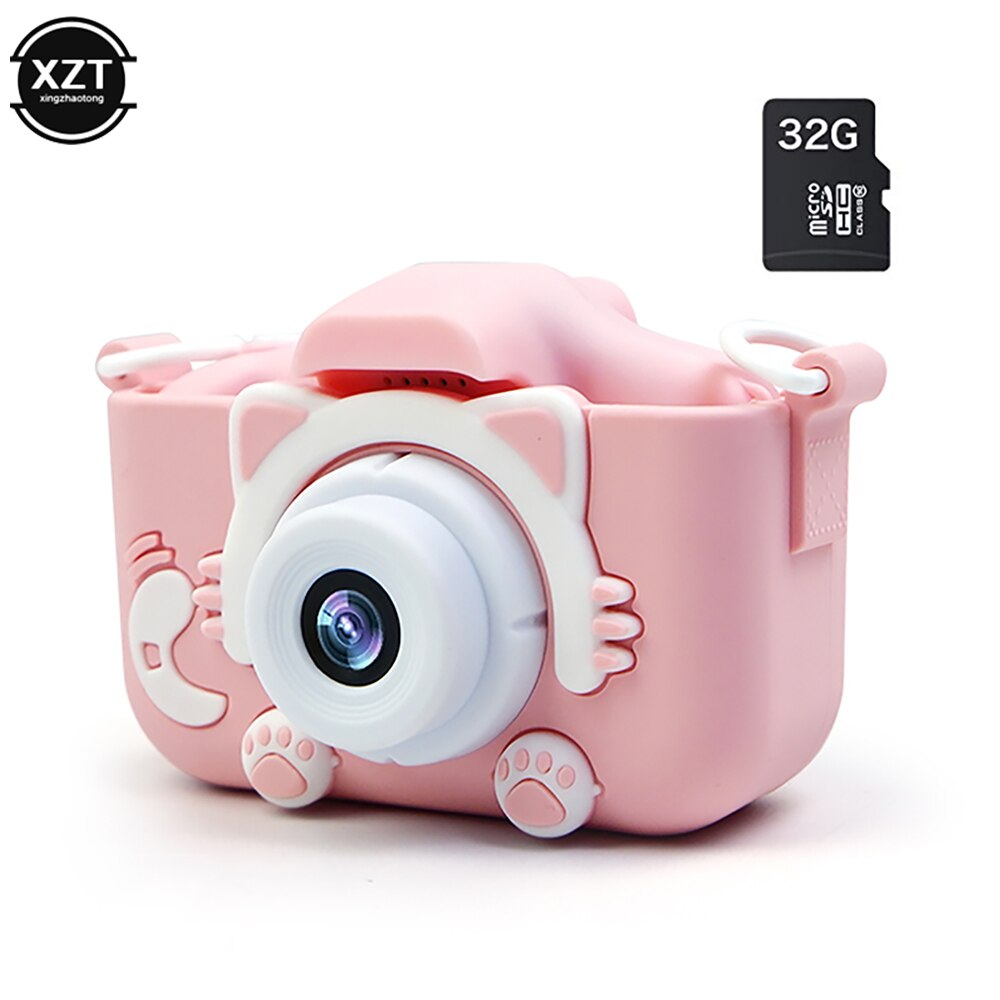 X8 2.0 Inch Screen Kids Video Camera Mini Digitale 12MP Foto Kinderen 2000W Hd Camera Oplaadbare Lithium Batterij Speelgoed: Rood