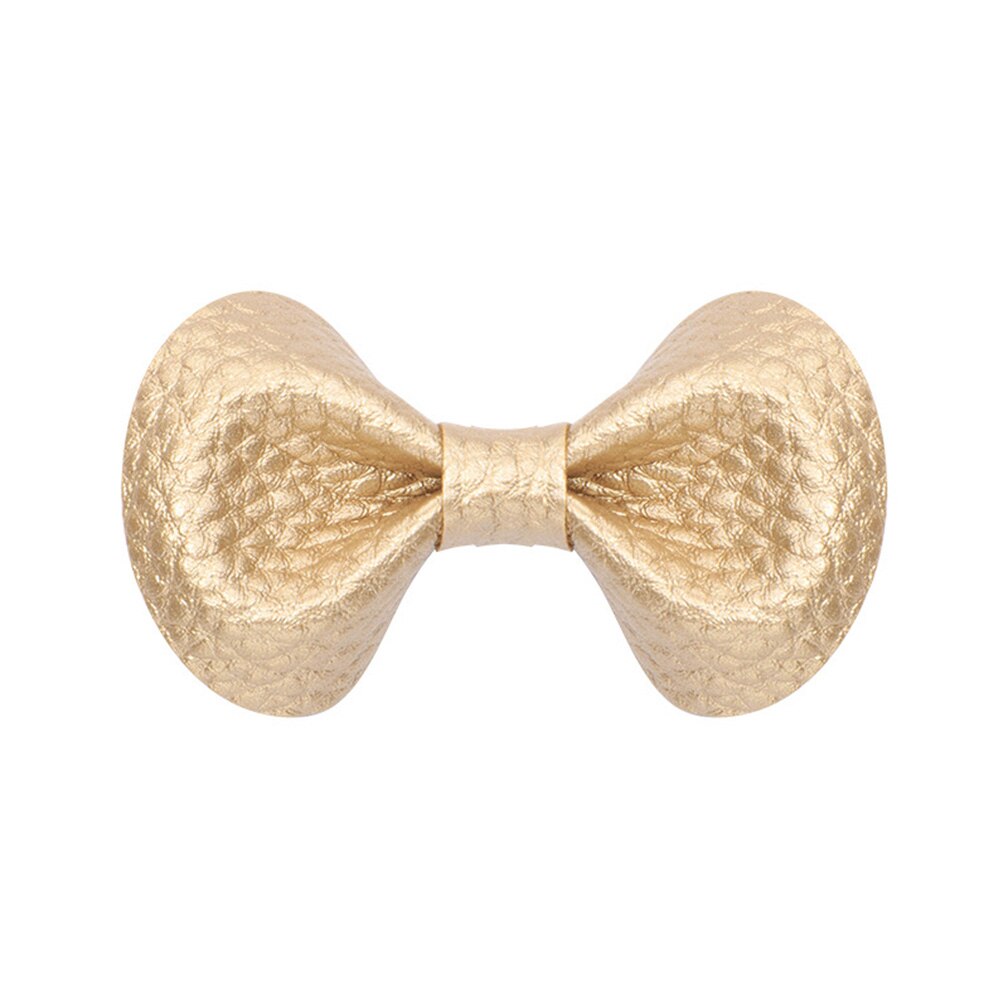 Pinces à cheveux mignonnes pour bébé, épingles à cheveux en forme de nœud papillon, accessoires pour cheveux: Or-b