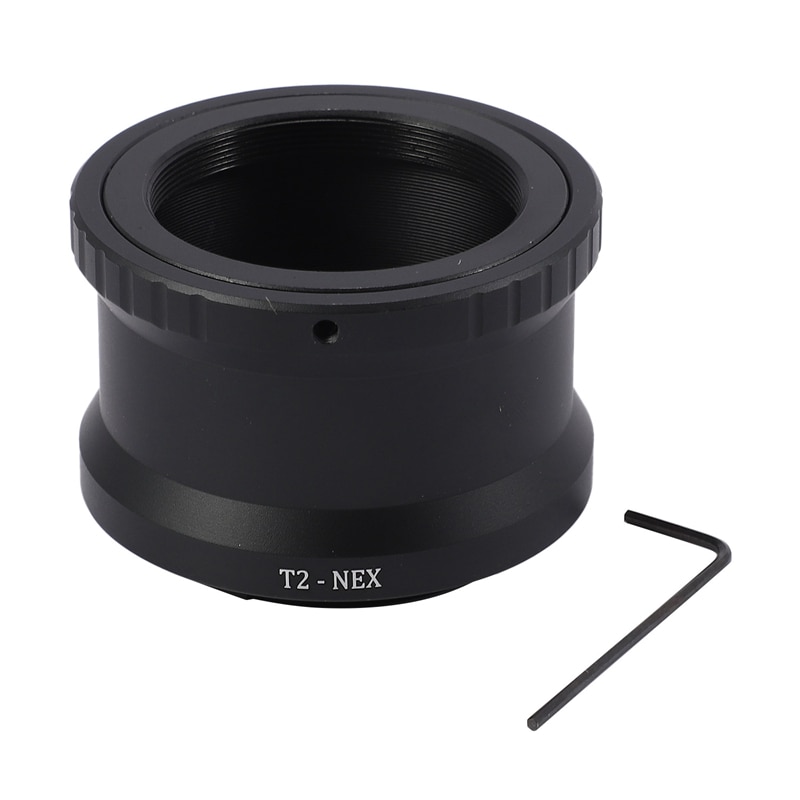 T2- nex tele spejl linse adapter ring til sony nex e-mount kameraer til fastgørelse af  t2/ t monter lins teleskop tilbehør: Default Title