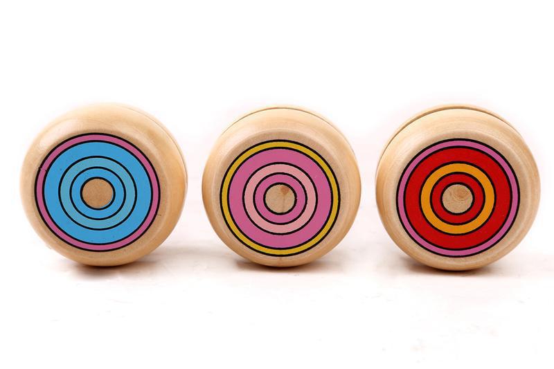 1 Stuks Yoyo Houten Speelgoed 4.5Cm Yo-Yo Classic Toys Houten YO-YO Ball Spin Professionele Klassieke Speelgoed Voor kind G0003