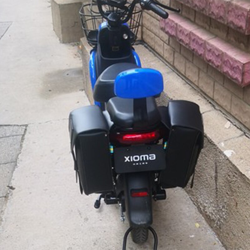 Motorfiets Pu Lederen Tassen Motorbiker Grote Capaciteit Bagage Bagage Rijden Winkel Tooling Zadeltassen