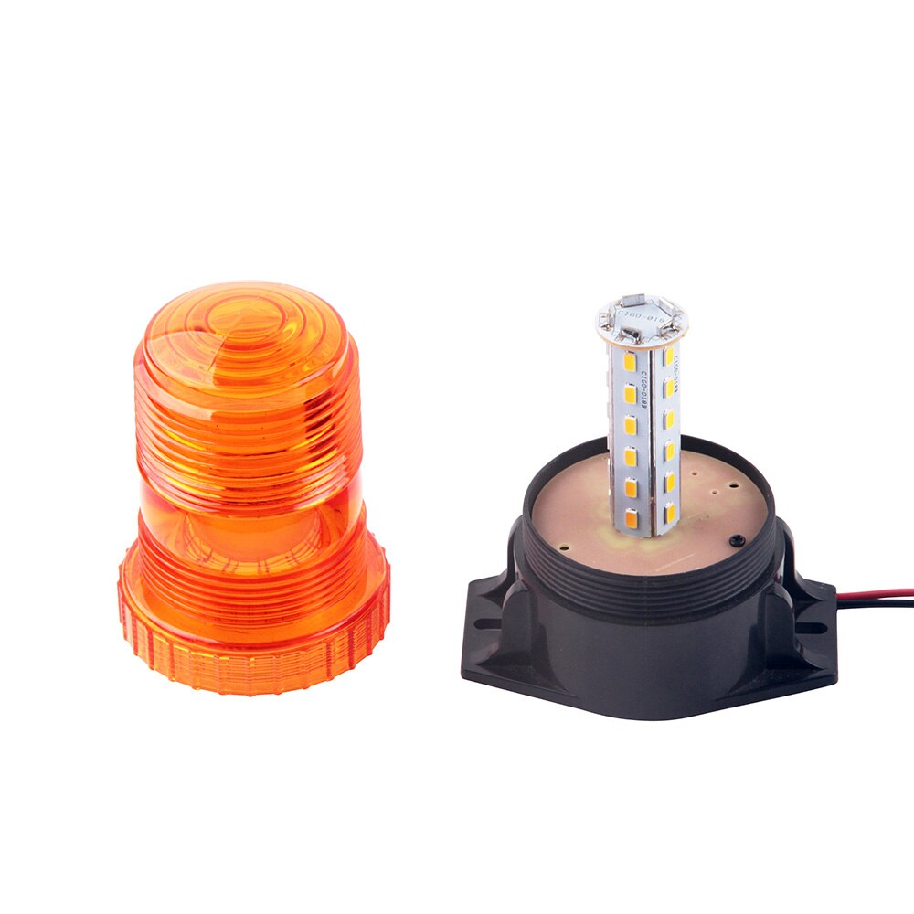 Flashing Lamp Indicator Light Warning Beacon Light LED Amber Emergency Signal Light for School Bus 12-36V Safety Strobe