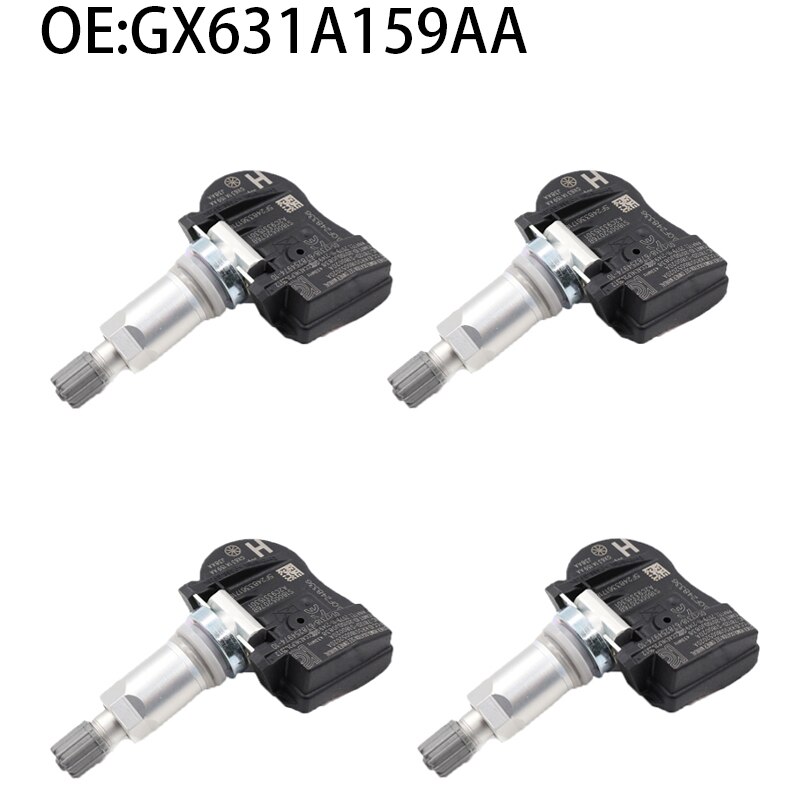 GX631A159AA 4 Stck TPMS Reifendruck Sensor 433MHz Für Land Rover Jaguar 433MHZ GX631A159AA GX631-A159AA J38AA LR070840