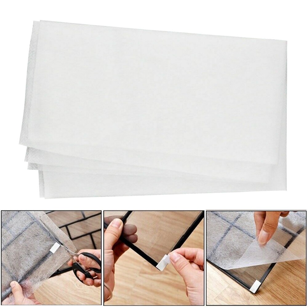 2 unids/bolsa de papel no tejido duradero Filtro de Aire Acondicionado el hogar, reemplazo de red, malla de limpieza, paño para dormitorio antipolvo, práctico