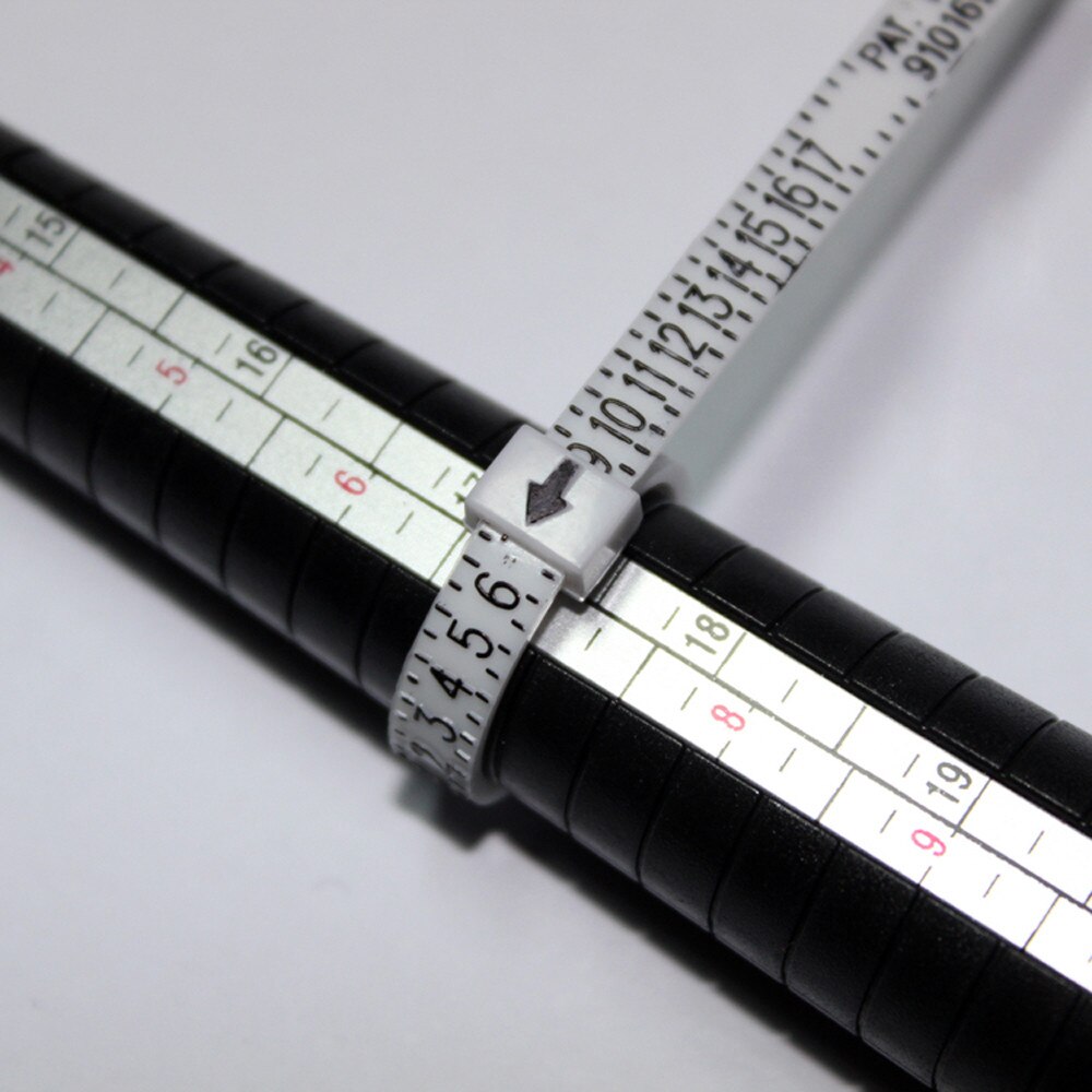 1-17 Measure Finger Gauge Usa Sizes Plastic Economical Ring Sizer Gauge Finger Stick Mandrel Measurement USA Sizes