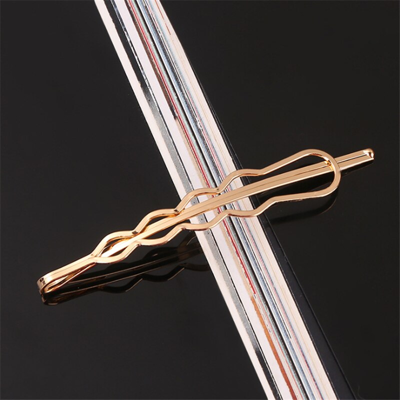 Pinzas para el cabello de Metal simples de Corea, alfileres para mujer, tocados, horquillas dulces, pasadores, accesorios para el cabello, , triangulación de envíos: Rosa