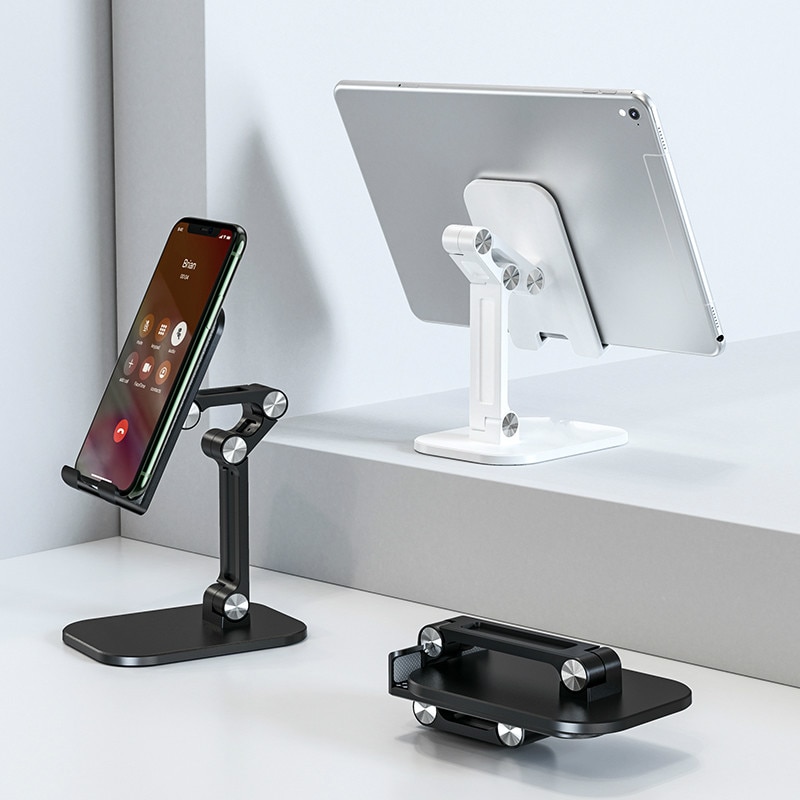 Multi-angle Adjust Mobile Phone Holders ipad Holders Alloy Dock Station for IPhone 11 12 Samsung Huawei phone Stand Bracket