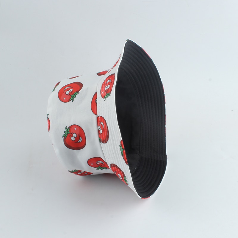 Chapeau Bob réversible avec imprimé de dessin animé pour hommes et femmes, casquette de pêcheur, à la