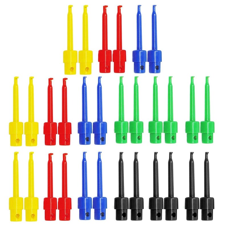 30Pcs Measuring Clamps, Test Tips, Multimeter Wire Lead Test Clip, Electronic Mini Test Probe Set,Pcb Tester Grabber: Default Title