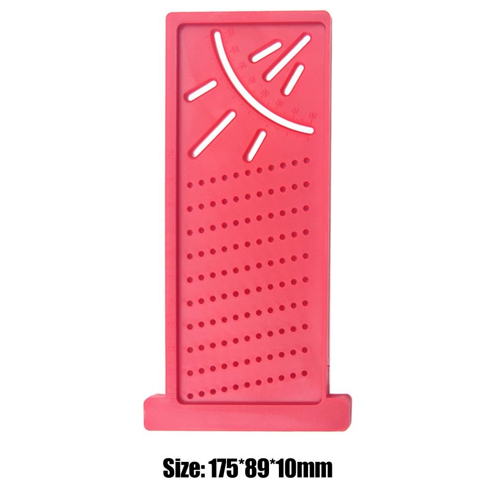 Meten Hoek Heerser Gradenboog Gauge 45-90 Graden Metrische Voor Houtbewerking Scribe Meten Meten Tool: Rood