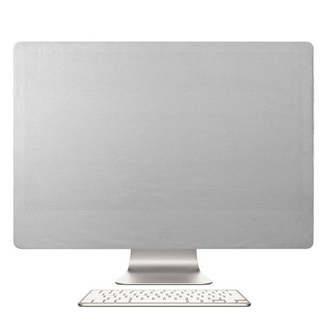 Flexible Dustproof Polyester Protective Cover for 21 27 inch Computer Screen Apple iMac Macbook Pro Air Samsung HP Dell Lenovo: Silver / For 27 inch