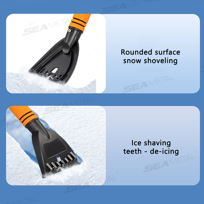 SEAMETAL Car Windshield Ice Scraper Portable Snow Shovel Ice Breaker Scratch-Free Winter Snow Remover Car Ice Cleaning Care Tool