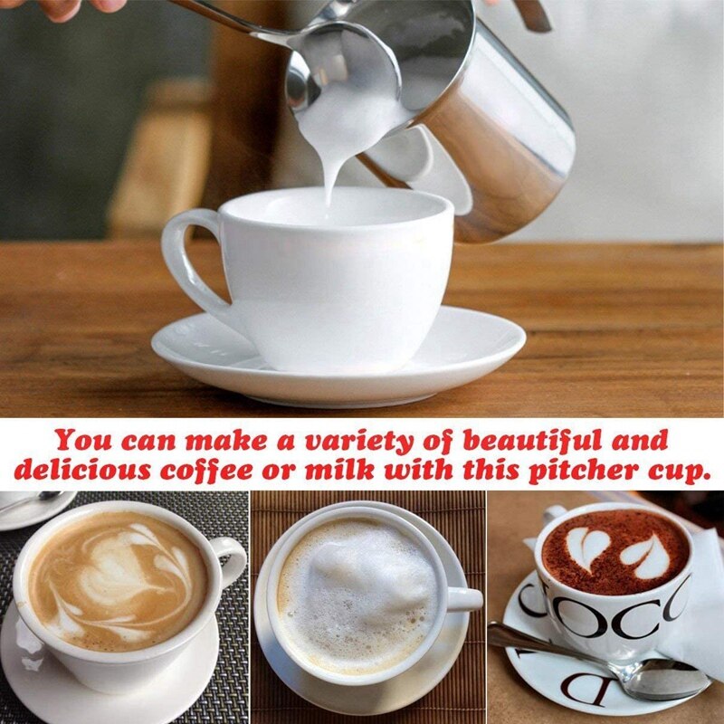 Manual Milk Frother Stainless Steel Cappuccino Milk Creamer Milk Foam Mesh Coffee Foamer Creamer Kitchen Tools