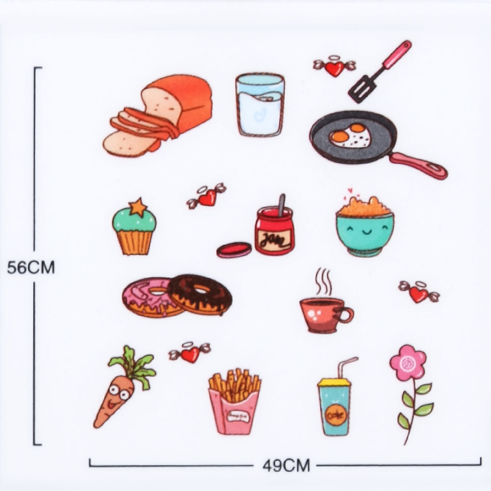 Refrigerator Window Wall Stickers Coffee Food DIY Wall Art Decal Decoration Oven Dining Hall Wallpapers Wall Decals Adhesive