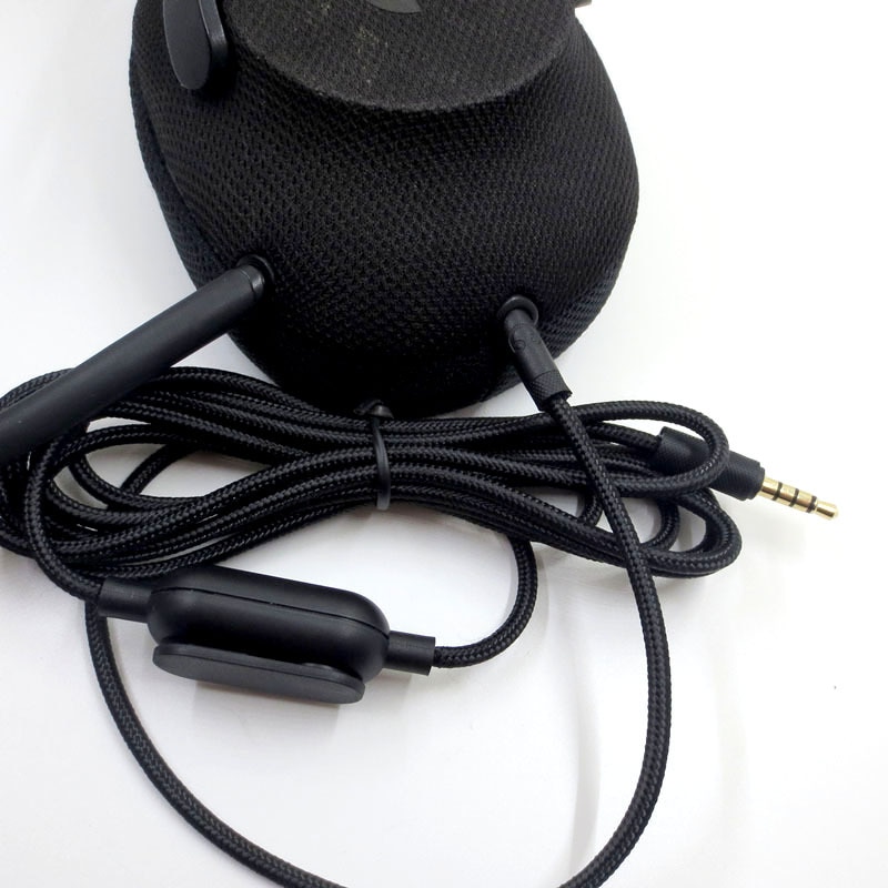2,0 m geflochtenes Ersatzkabel, Verlängerungskabel für Logitech G433 G233 G Pro X Gaming Headset mit Stummschaltung, Lautstärkeregler-Clip
