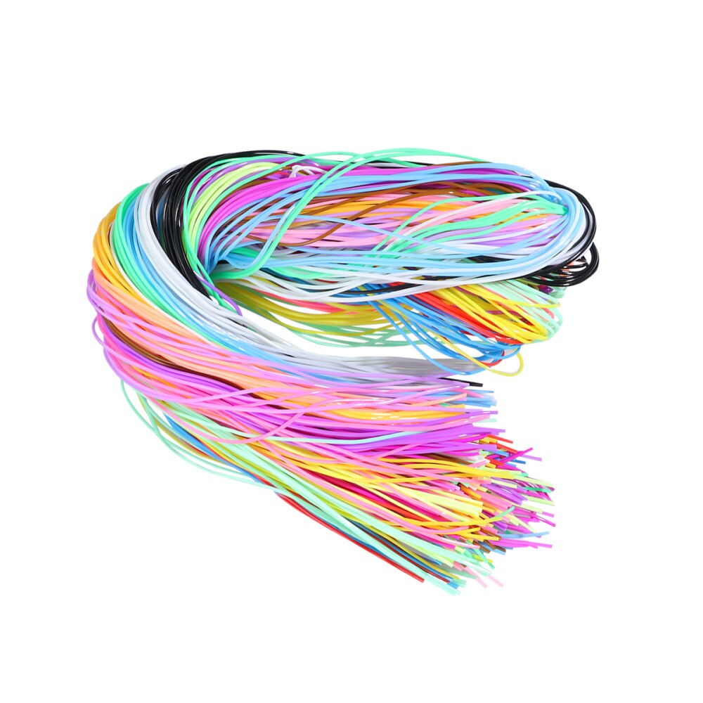 200Pcs Kleurrijke Gevlochten Touw Pvc Gevlochten Draad Plastic Diy Gevlochten Touw Diy Gevlochten String