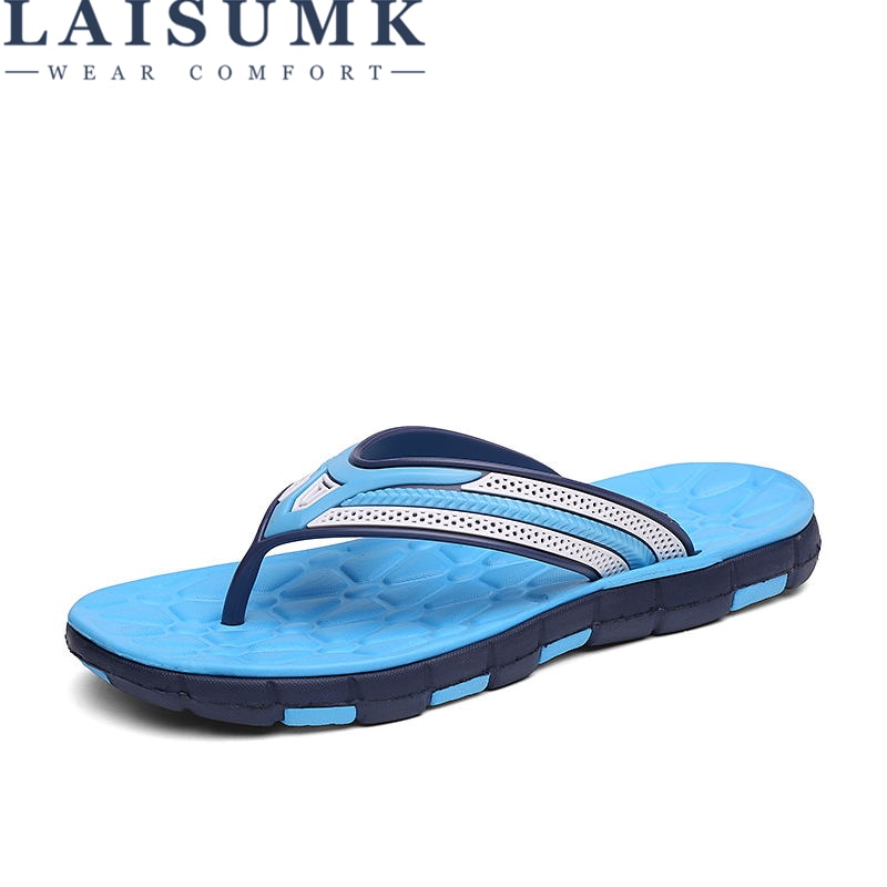 Laisumk fuld luftpude klipklapper mænd udendørs hjemmesko herre sommersko chinelo masculino grøn/blå/rød