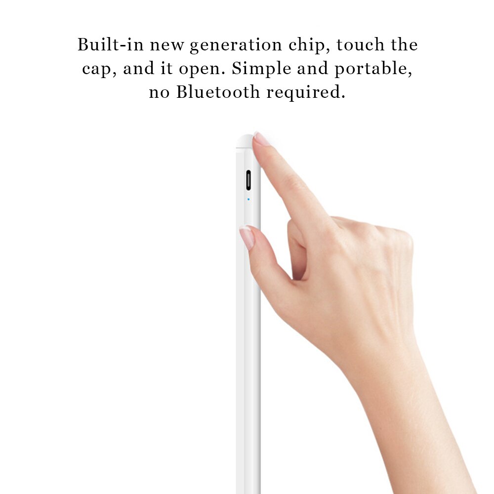 Magnetisk kapacitiv pen tilt trykfølsomhed stylus pen til ipad/ipad pro/ipad air ipad håndflade afvisning stylus pen