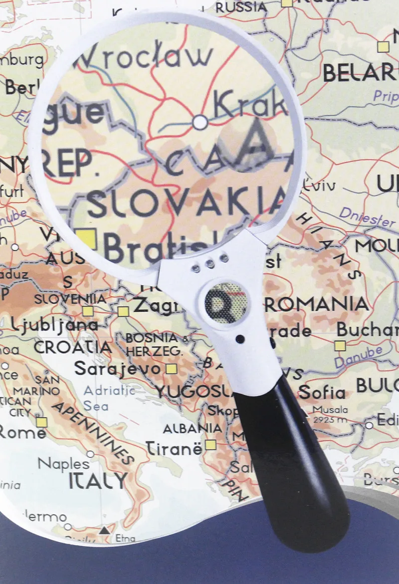 137mm 3LED Magnifier - 2X/4X/25X Lens for Reading, Inspection Crafts Large Handheld Lighted Magnifying Glass