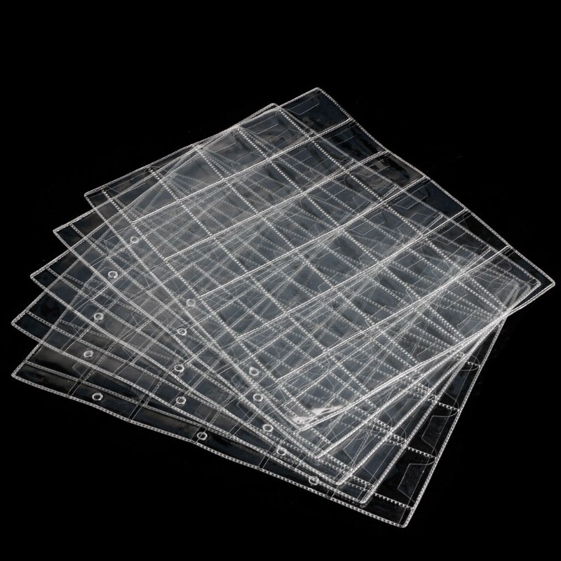 30 Pockets Album Pages Holders Folder Sheets For Classic Coin Storage Collection Album