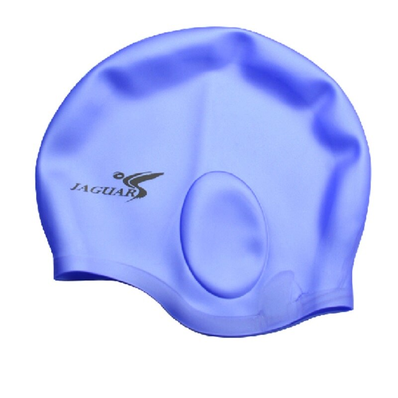 Vandtæt silikone svømmehætte voksen svømme unisex silicagel ørebeskyttelse svømmehætte mænd kvinder silikonehætte svømmehue 2pc