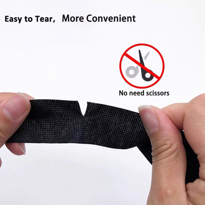 15/30/50mm Nastro fonoassorbente Isolante Nero Adesivo elettrico Resistenza impermeabile al calore Rubinetti Isolamento Tessuto per auto Panno