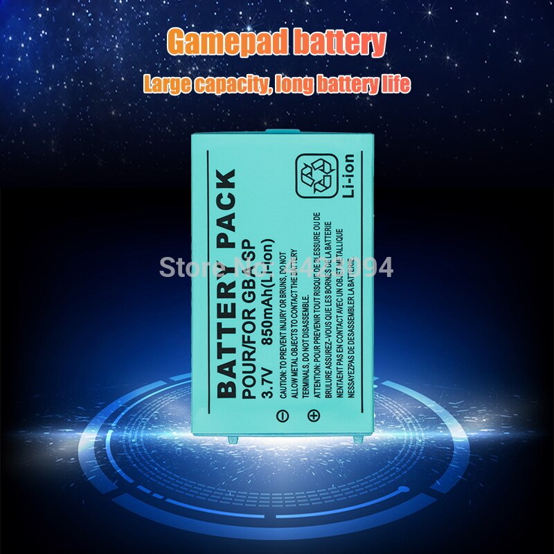 Batería de iones de litio recargable para Nintendo Gameboy Advance, 1-5 Uds., 3,7 v, 850mAh, Kit de herramientas