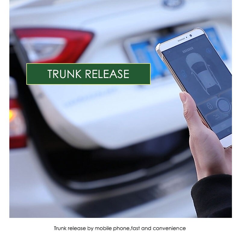Części samochodowe centralny zamek ing samochód automatyczny bagażnik alarm samochodowy s sterowanie Bluetooth samochodowy alarm samochodowy centralny zamek system dostępu bezkluczykowy MP686