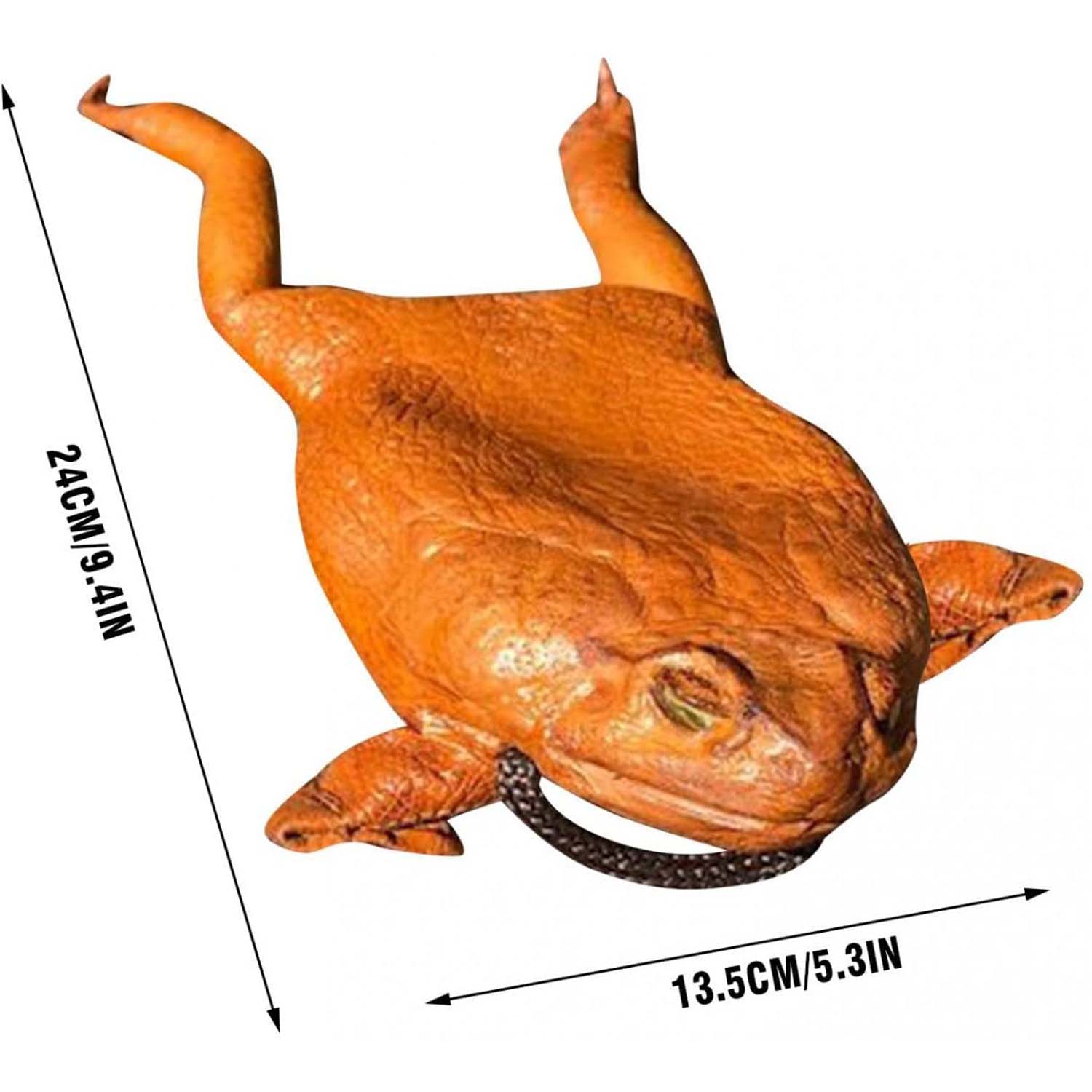 Toad Leather Wallet Individuality Animal Coin Pouch Women Valentine's Day Latex Sugar Cane Toad Full-body Purse Handbag