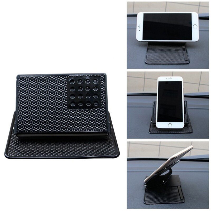Universele Auto Telefoon Houder Gps Houder Ipad Mount Stand 360 Graden Rotatie Silicagel Mobiele Telefoon Non-Slip Mat Voor telefoon Ipad