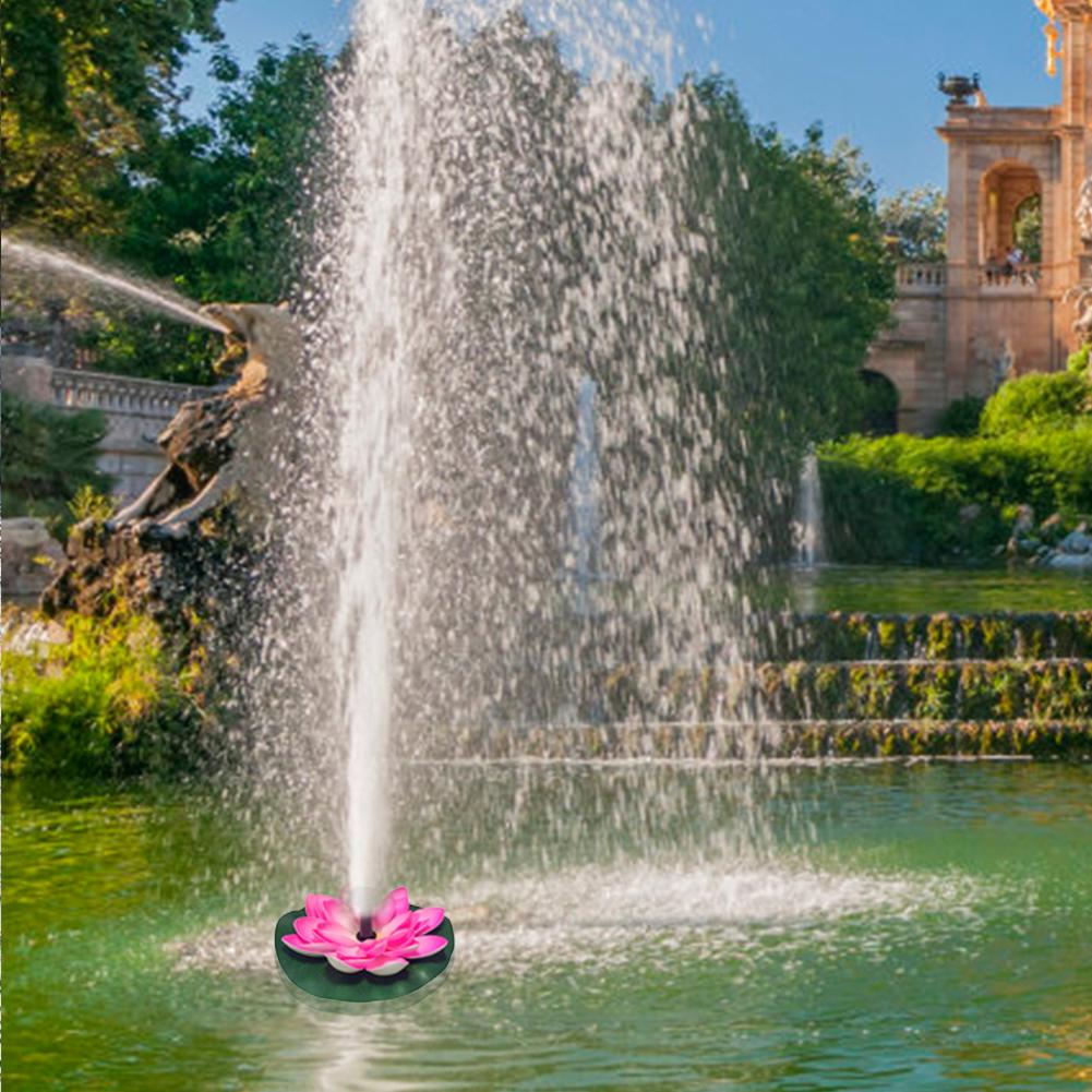 Soldrevet vandpumpepanelsæt lotusblad flydende vand springvandspumpe pool pumpe havedam nedsænkelige vandingspumper
