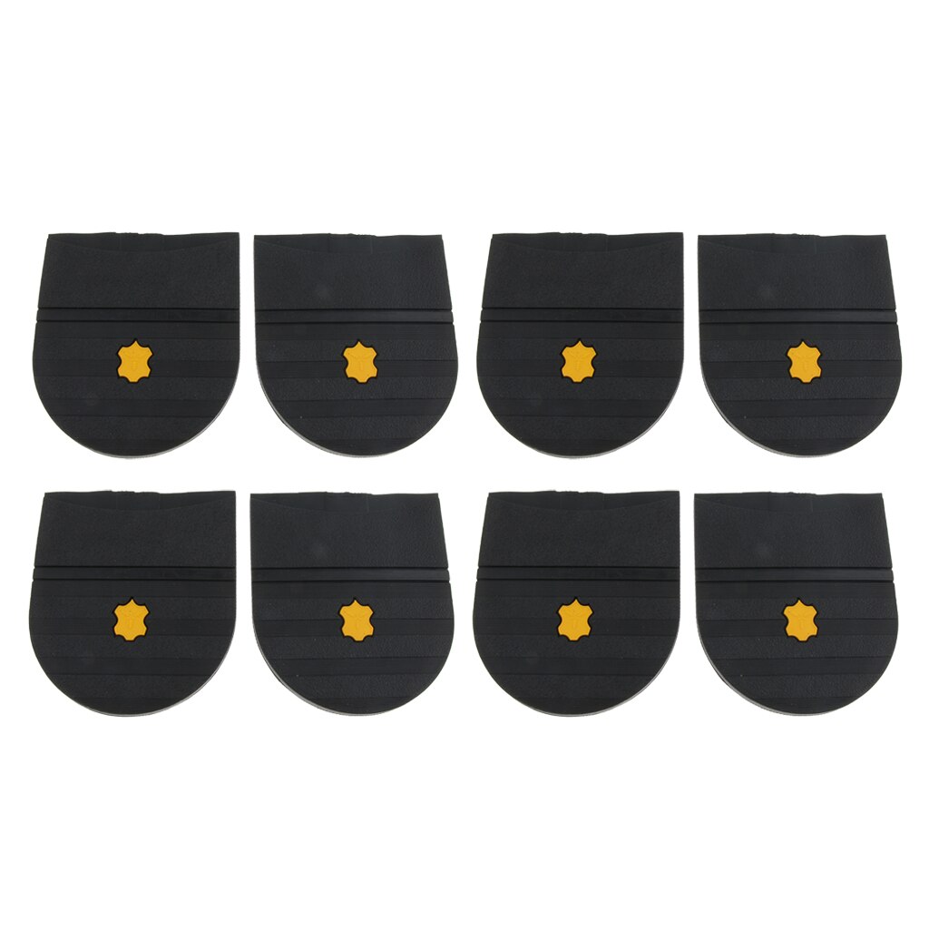 Suela antideslizante de goma para reparación de zapatos, 0,6 Cm, 4 pares