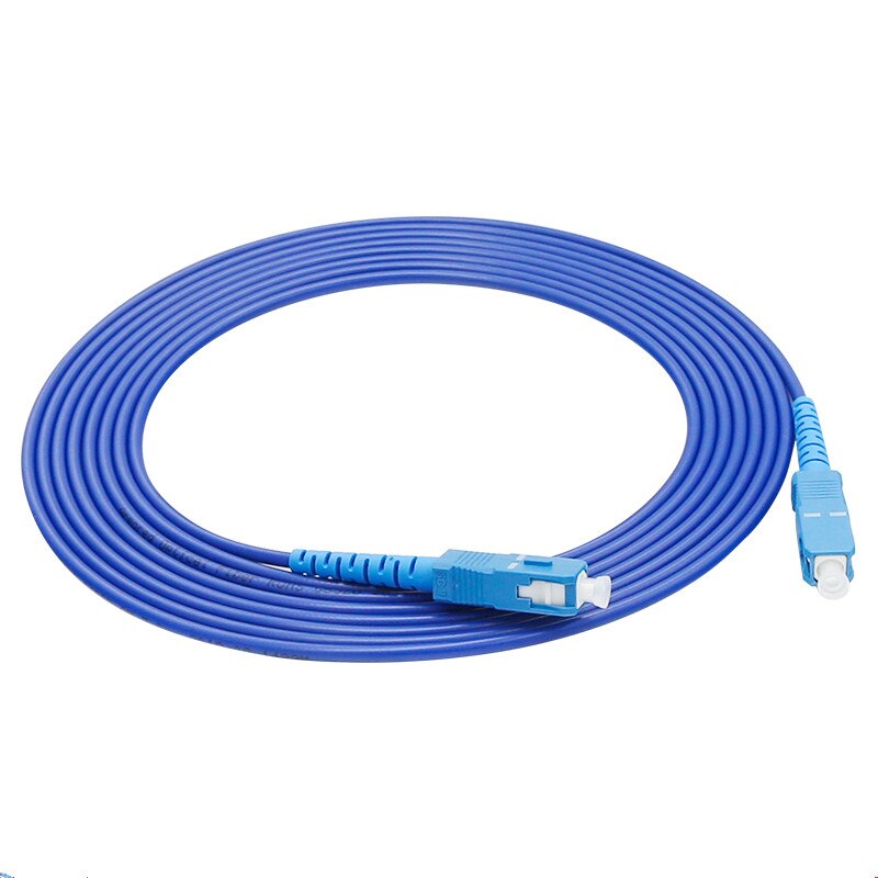 Jumper-Cable de fibra óptica simple SC/UPC-SC/UPC, Cable de conexión Mini blindado, 10 Uds.