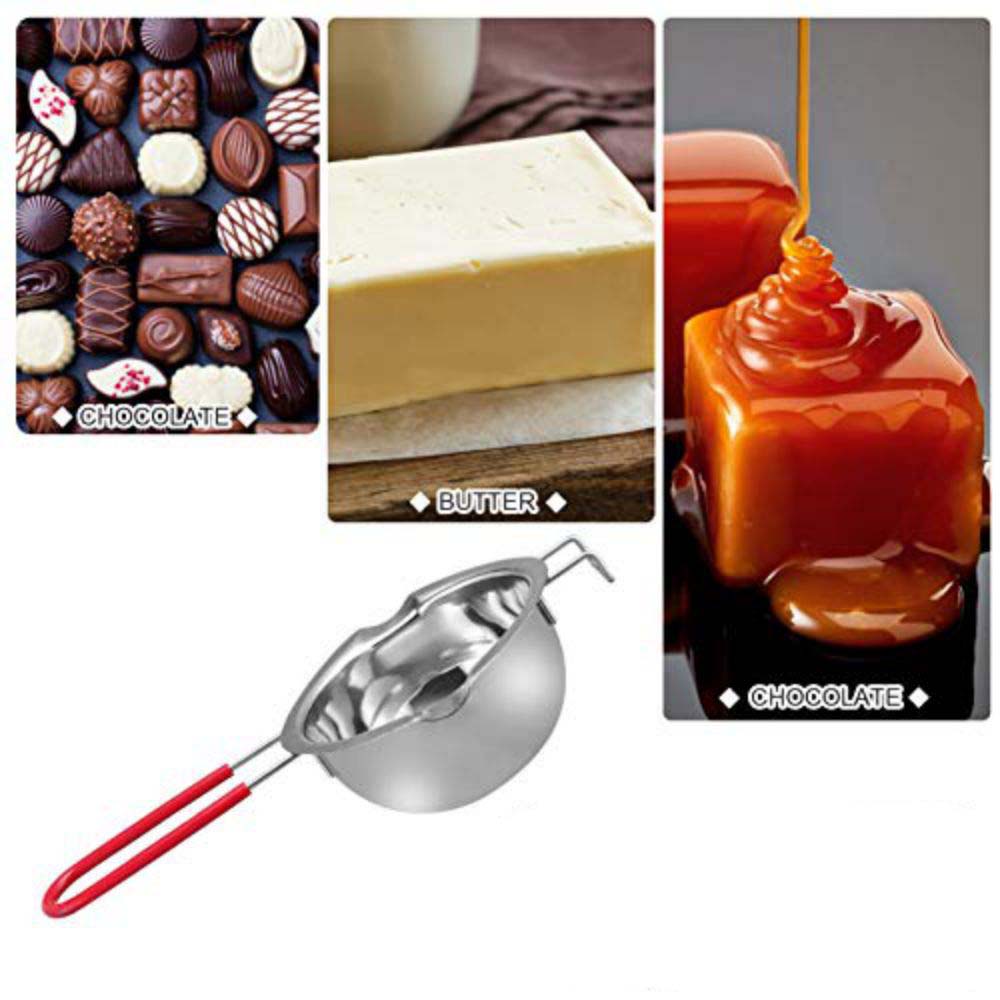 Stainless Steel Cheese Butter Baking Tools Kit Fondue Bowl and Pots Stainless Steel Kitchen Pot Soup Pot of Groceries Cookware